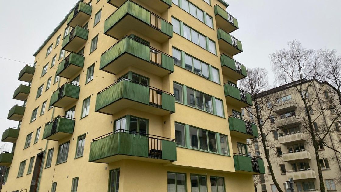 Fasadputs i Göteborg utförd av Fasadkraft